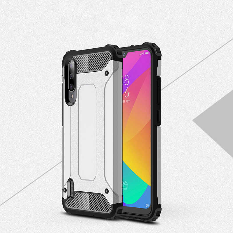 Xiaomi Mi A3 Kılıf Zore Crash Silikon Kapak - Gri