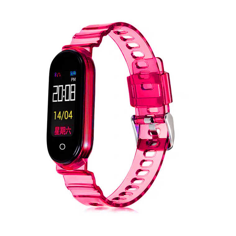 Xiaomi Mi Band 6 KRD-27 Silikon Kordon - Pembe