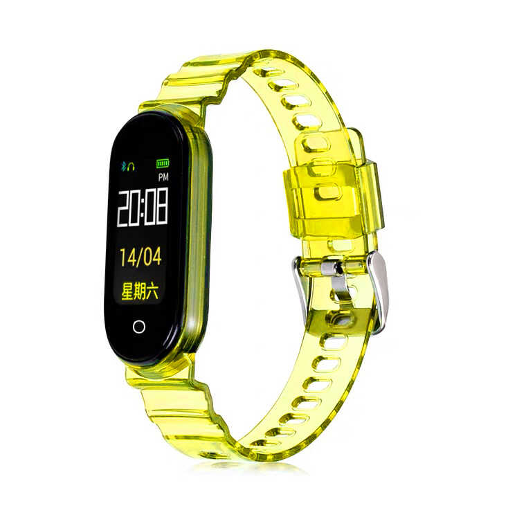 Xiaomi Mi Band 6 KRD-27 Silikon Kordon - Sarı