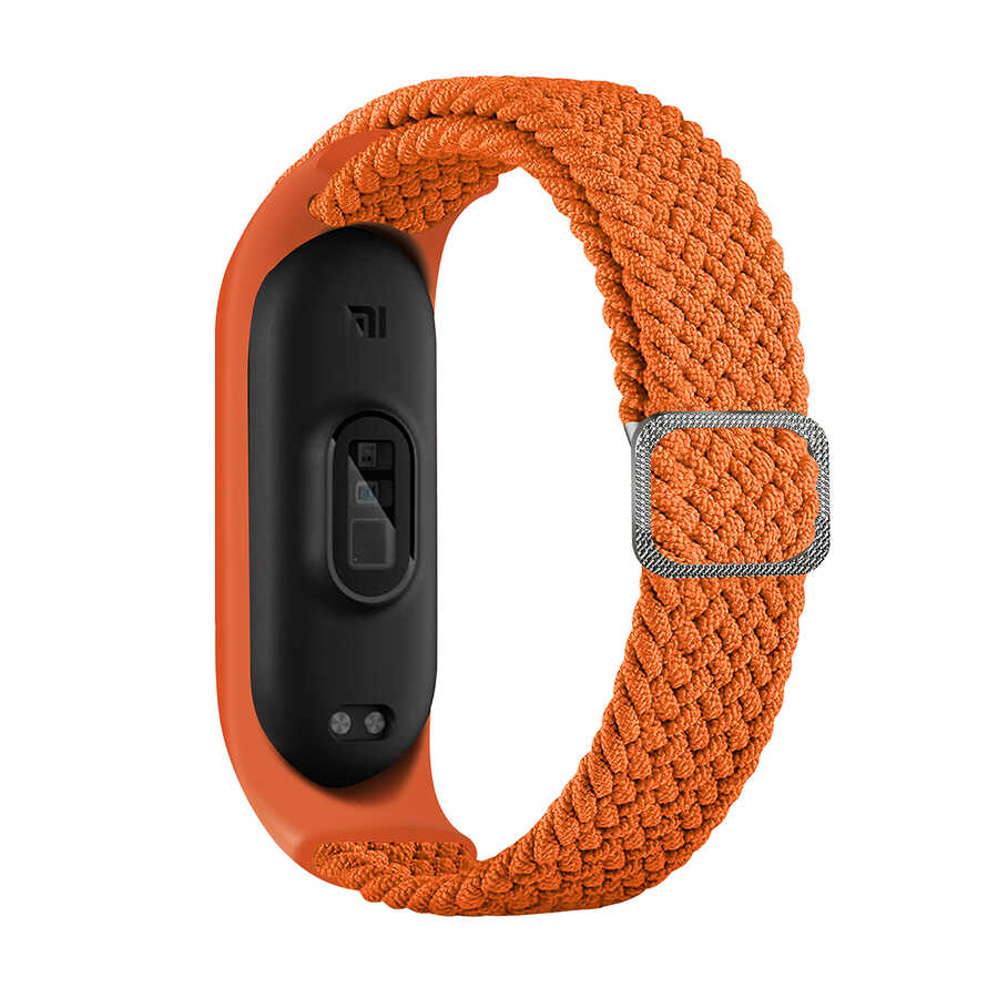 Xiaomi Mi Band 6 KRD-49 Örgü Kordon - Papaya