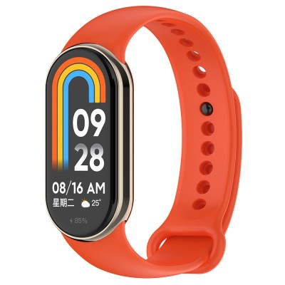 Xiaomi Mi Band 9 Series Classic Band Silicone Strap Strap Orange