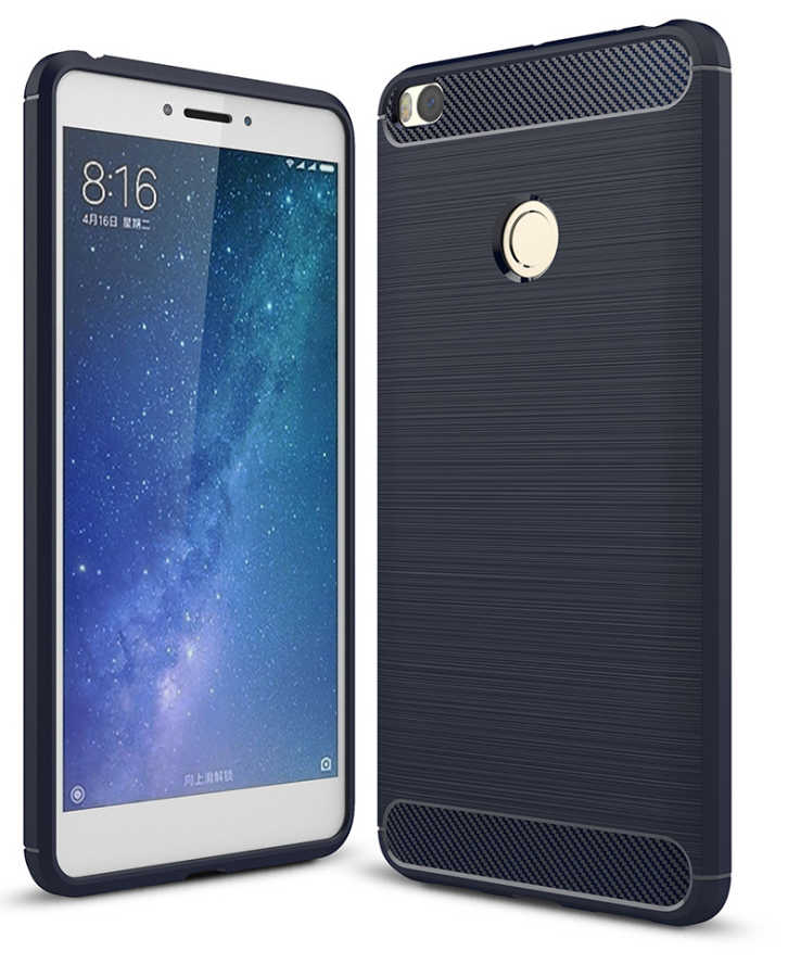 Xiaomi Mi Max 2 Kılıf Zore Room Silikon Kapak - Lacivert