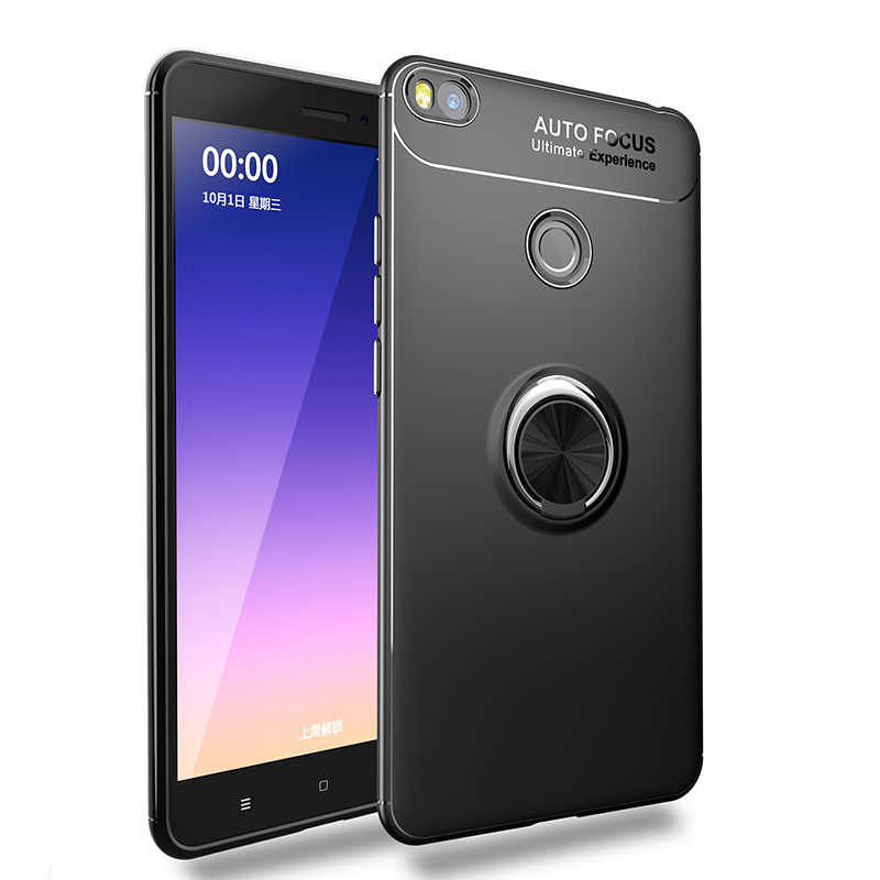 Xiaomi Mi Max 2 Kılıf Zore Ravel Silikon Kapak - Siyah