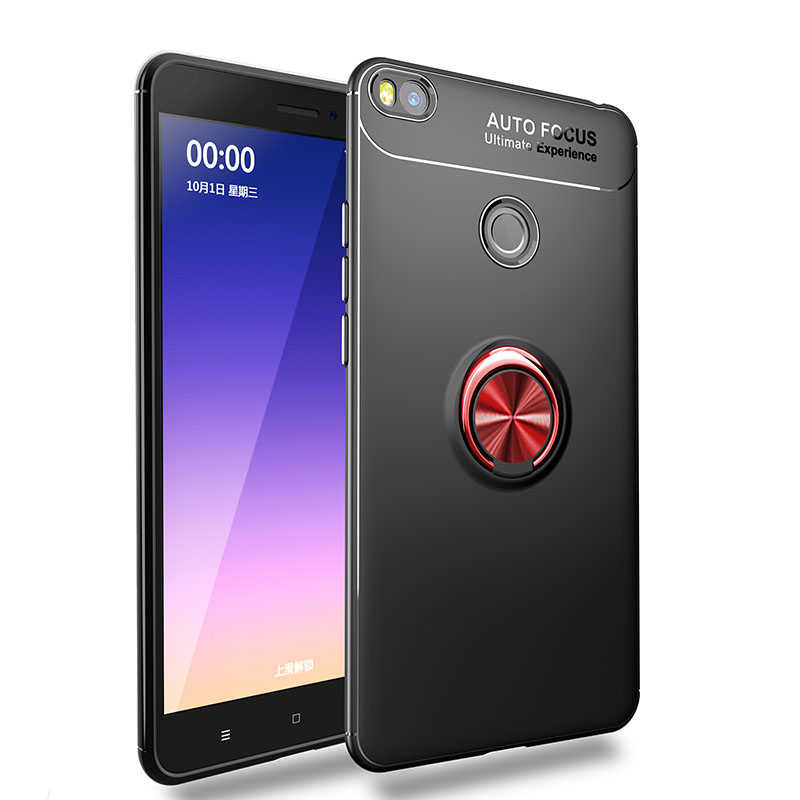 Xiaomi Mi Max 2 Kılıf Zore Ravel Silikon Kapak - Siyah-Kırmızı
