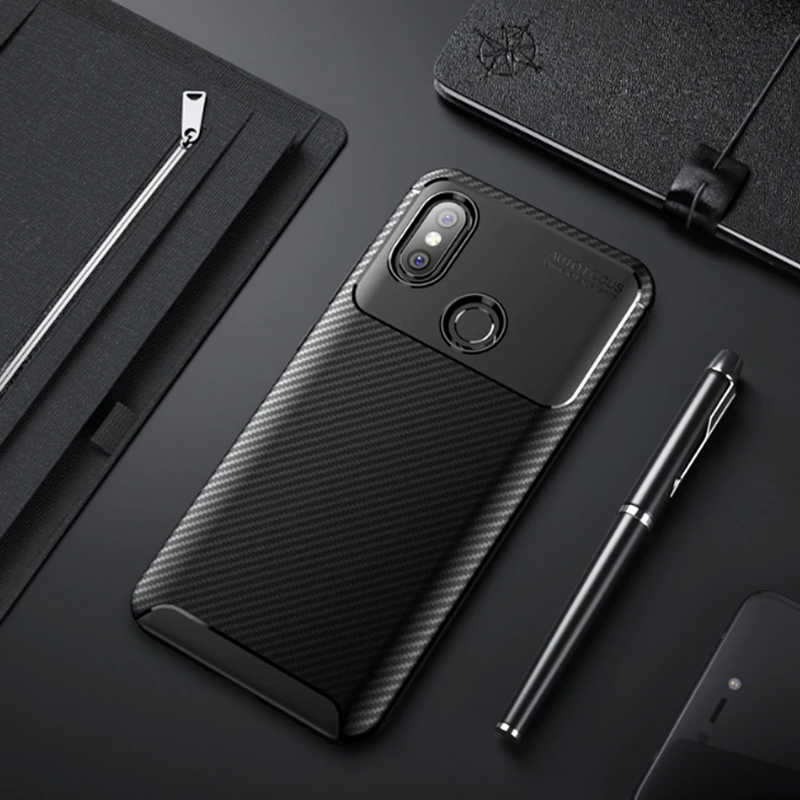 Xiaomi Mi Max 3 Kılıf Zore Negro Silikon Kapak - Siyah