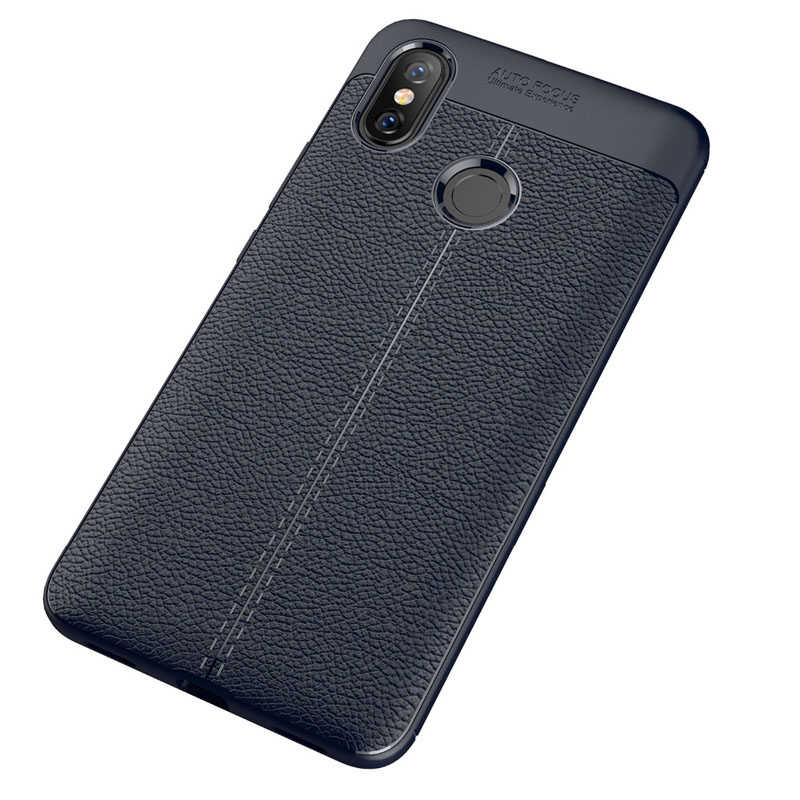 Xiaomi Mi Max 3 Kılıf Zore Niss Silikon Kapak - Lacivert