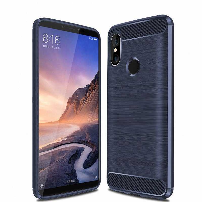 Xiaomi Mi Max 3 Kılıf Zore Room Silikon Kapak - Lacivert