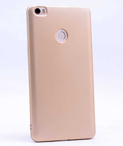 Xiaomi Mi Max Kılıf Zore Premier Silikon Kapak - Gold