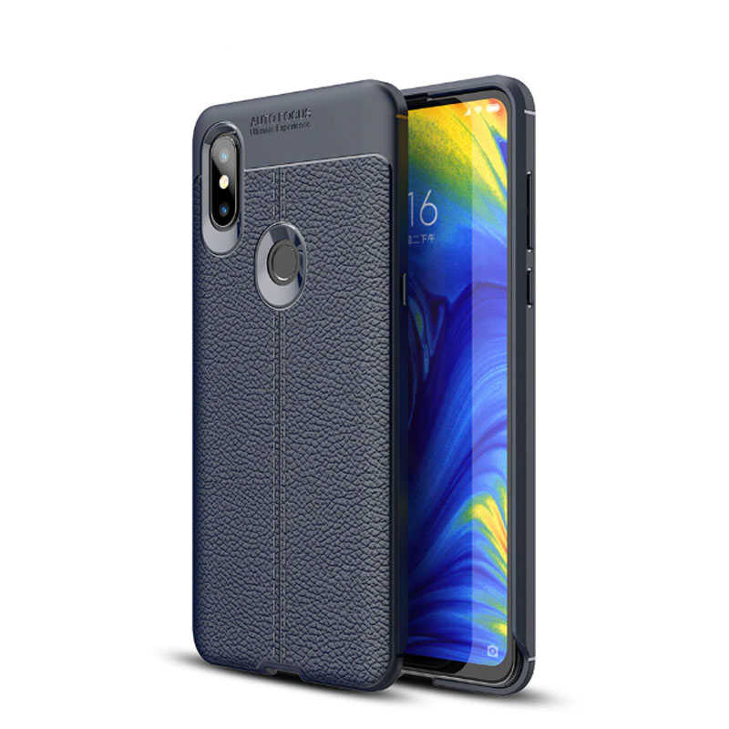 Xiaomi Mi Mix 3 Kılıf Zore Niss Silikon Kapak - Lacivert