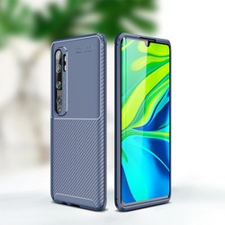 Xiaomi Mi Note 10 Case Zore Negro Silicon Cover Navy blue