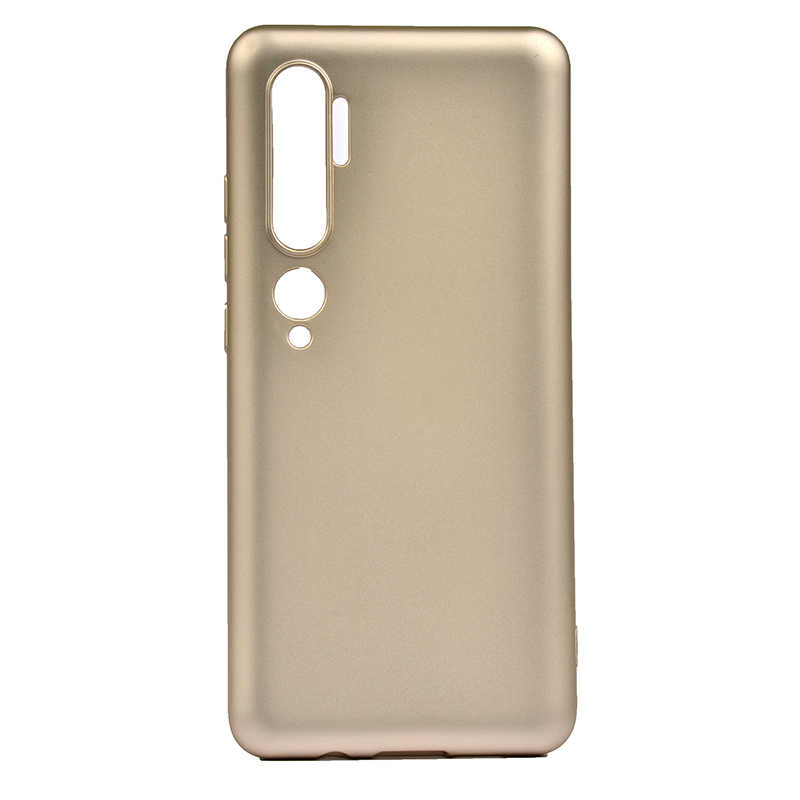 Xiaomi Mi Note 10 Kılıf Zore Premier Silikon Kapak - Gold