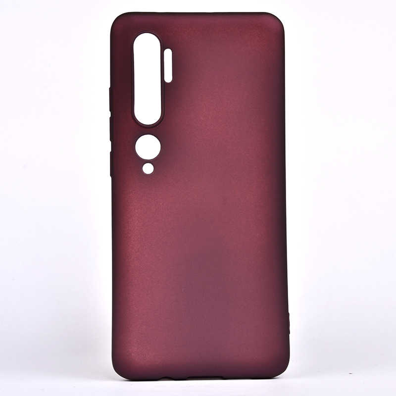 Xiaomi Mi Note 10 Kılıf Zore Premier Silikon Kapak - Mürdüm