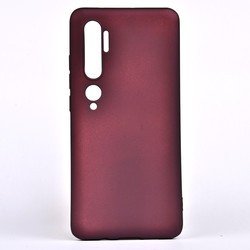 Xiaomi Mi Note 10 Kılıf Zore Premier Silikon Kapak Mürdüm