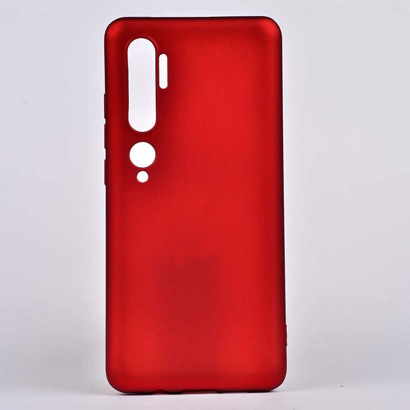 Xiaomi Mi Note 10 Kılıf Zore Premier Silikon Kapak - Kırmızı