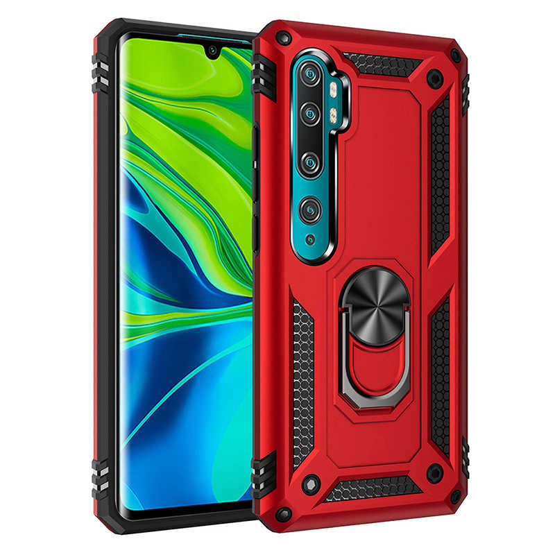 Xiaomi Mi Note 10 Kılıf Zore Vega Kapak - Kırmızı