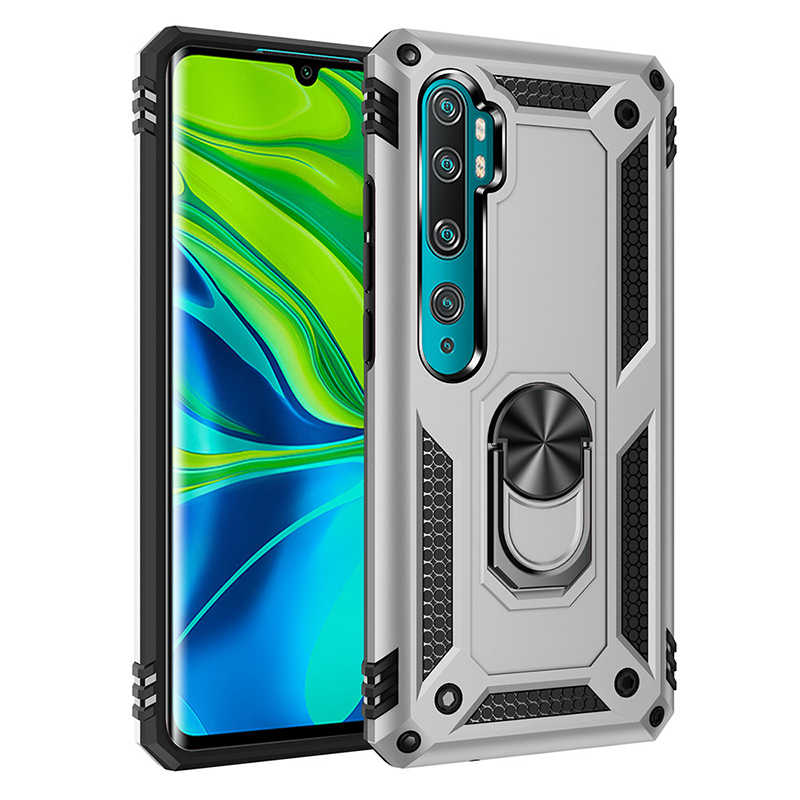 Xiaomi Mi Note 10 Kılıf Zore Vega Kapak - Gri
