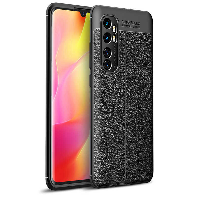 Xiaomi Mi Note 10 Lite Kılıf Zore Niss Silikon Kapak - Siyah