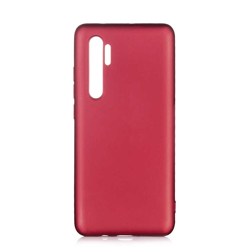 Xiaomi Mi Note 10 Lite Kılıf Zore Premier Silikon Kapak - Mürdüm