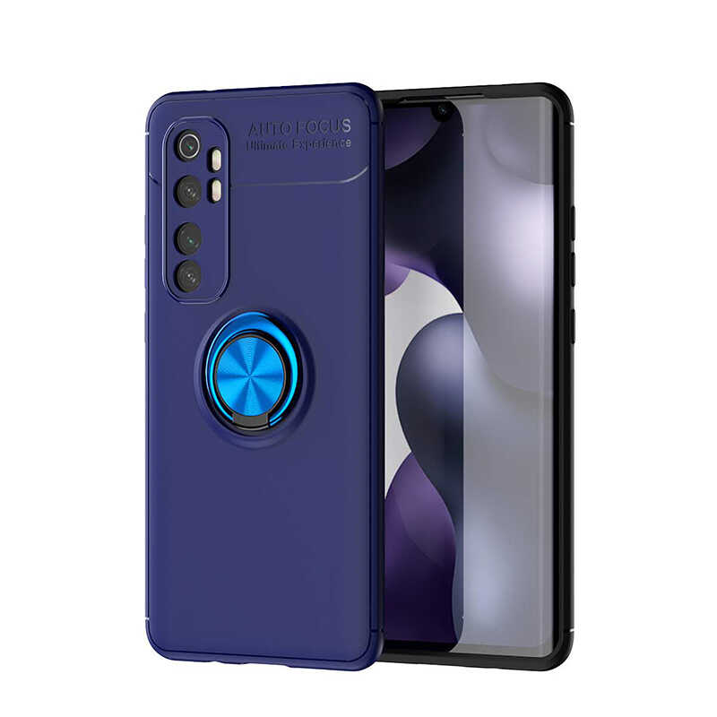 Xiaomi Mi Note 10 Lite Kılıf Zore Ravel Silikon Kapak - Mavi