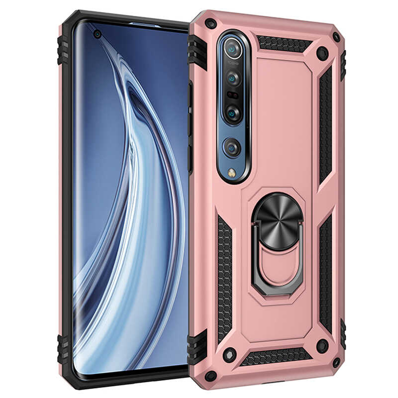Xiaomi Mi Note 10 Lite Kılıf Zore Vega Kapak - Rose Gold