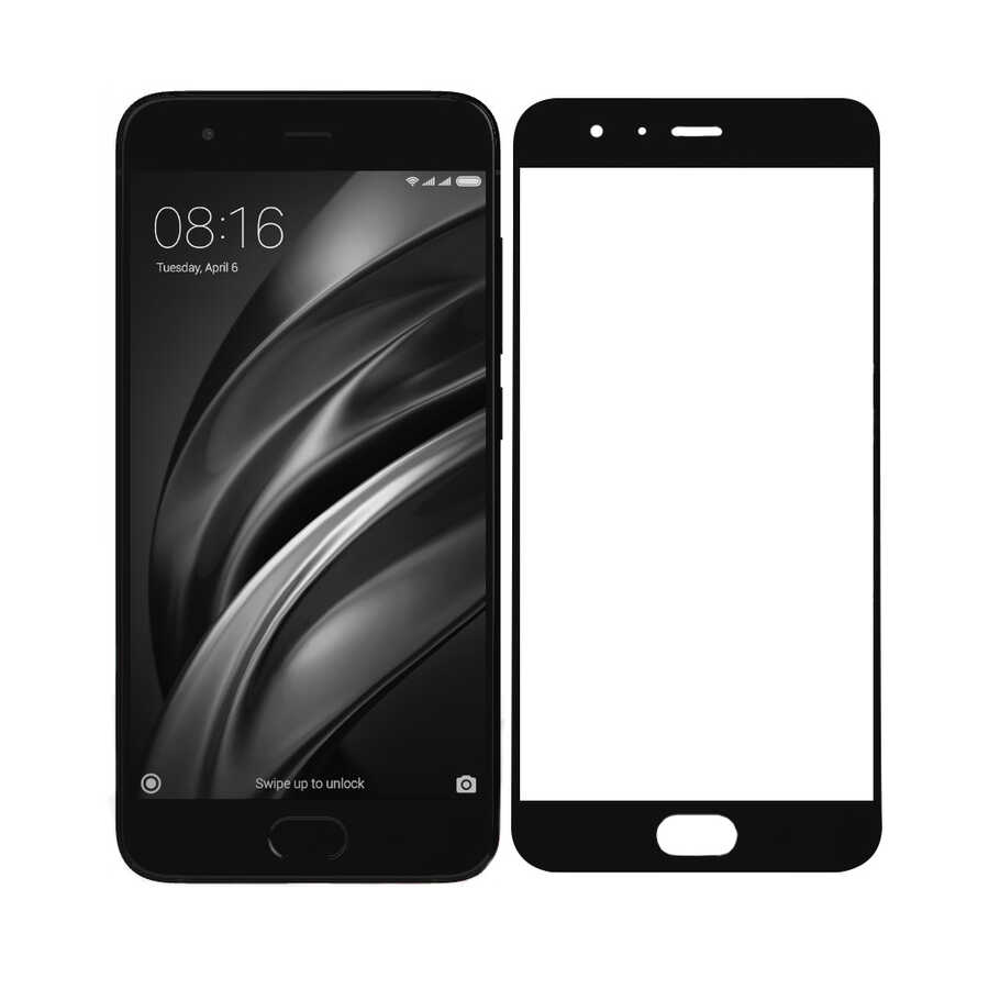 Xiaomi Mi Note 3 Davin 5D Cam Ekran Koruyucu - Siyah