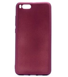 Xiaomi Mi Note 3 Kılıf Zore Premier Silikon Kapak Mürdüm