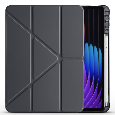 Xiaomi Pad 7 Case Zore Tri Folding Stand Case with Pen Compartment - 17