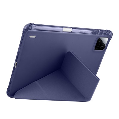 Xiaomi Pad 7 Case Zore Tri Folding Stand Case with Pen Compartment - 34