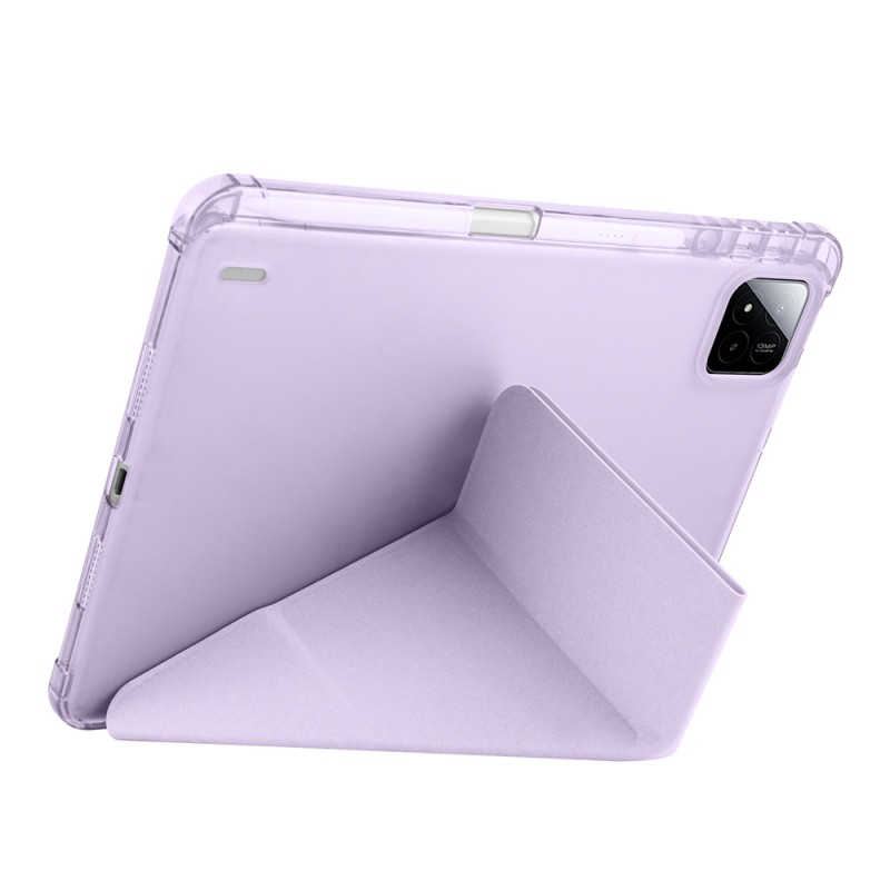 Xiaomi Pad 7 Case Zore Tri Folding Stand Case with Pen Compartment - 33