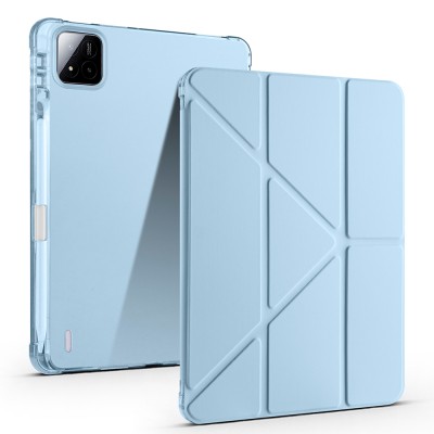 Xiaomi Pad 7 Case Zore Tri Folding Stand Case with Pen Compartment - 4
