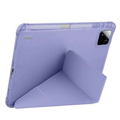 Xiaomi Pad 7 Case Zore Tri Folding Stand Case with Pen Compartment - 9