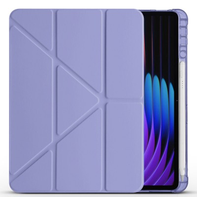 Xiaomi Pad 7 Case Zore Tri Folding Stand Case with Pen Compartment - 13