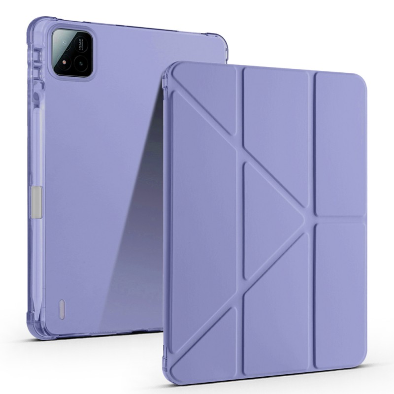Xiaomi Pad 7 Case Zore Tri Folding Stand Case with Pen Compartment - 2