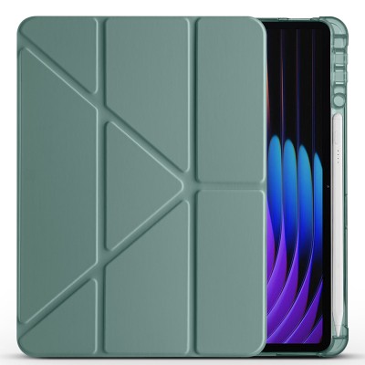 Xiaomi Pad 7 Pro Case Zore Tri Folding Stand Case with Pen Compartment - 12