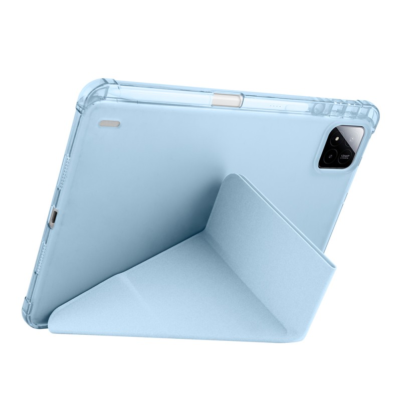 Xiaomi Pad 7 Pro Case Zore Tri Folding Stand Case with Pen Compartment - 33