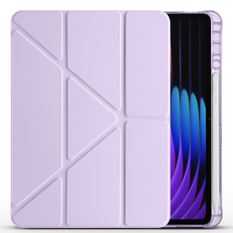 Xiaomi Pad 7 Pro Case Zore Tri Folding Stand Case with Pen Compartment - 16