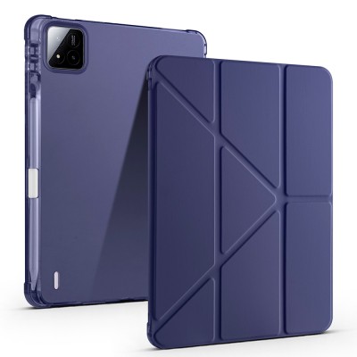 Xiaomi Pad 7 Pro Case Zore Tri Folding Stand Case with Pen Compartment - 5