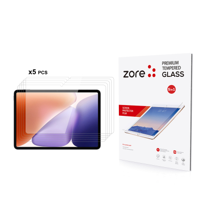 Xiaomi Pad 7 Zore 5in1 Tablet Temperli Cam Ekran Koruyucu - Zore