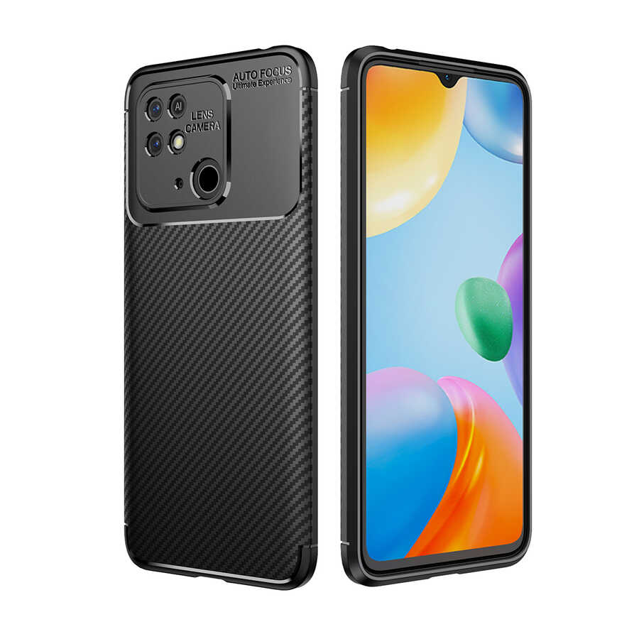 Xiaomi Poco C40 Kılıf Zore Negro Silikon Kapak - Siyah
