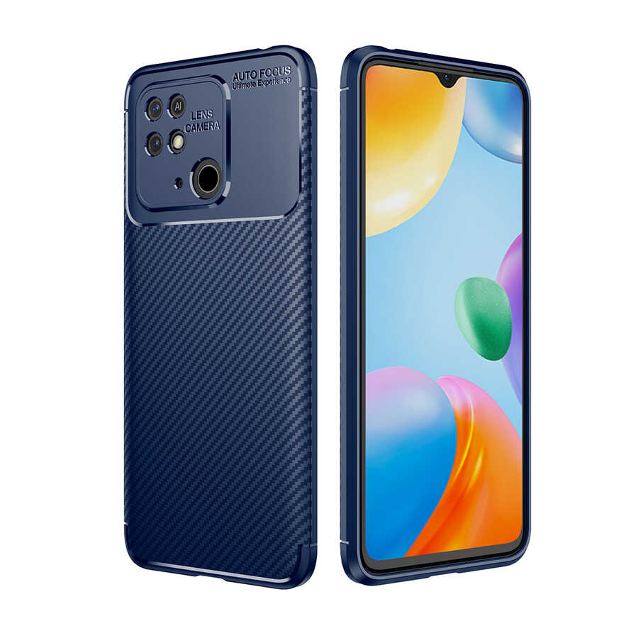 Xiaomi Poco C40 Kılıf Zore Negro Silikon Kapak - Lacivert