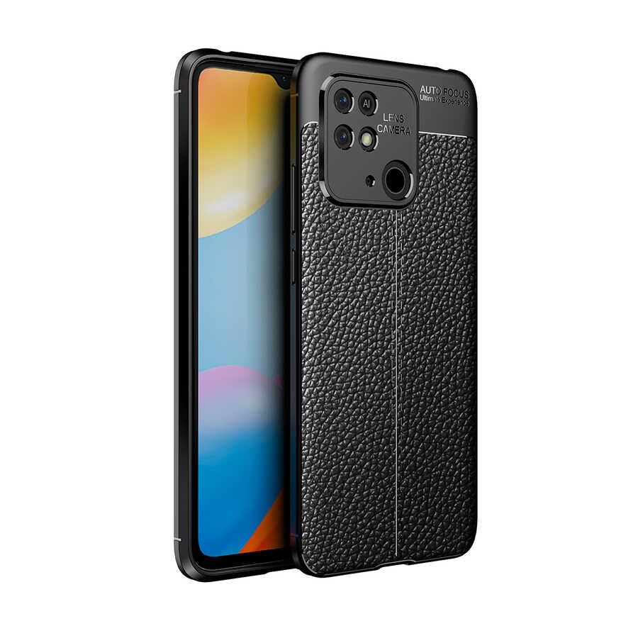 Xiaomi Poco C40 Kılıf Zore Niss Silikon Kapak - Siyah