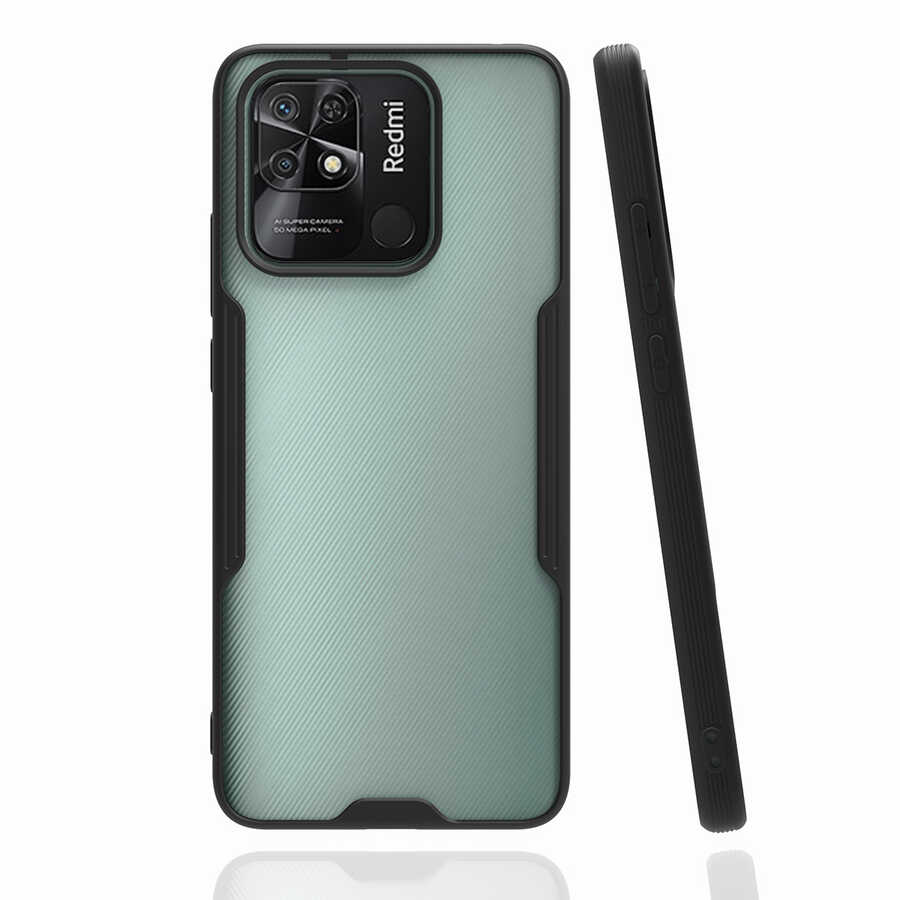 Xiaomi Poco C40 Kılıf Zore Parfe Kapak - Siyah