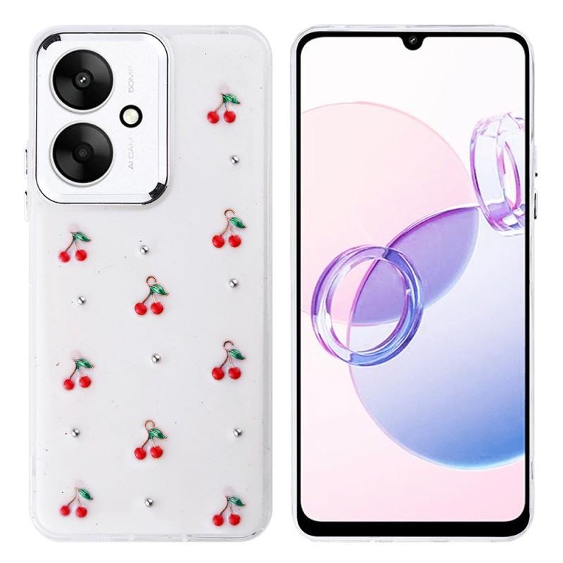 Xiaomi Poco C65 Case Airbag Designed Silvery Transparent Zore Kutup Cover - 3