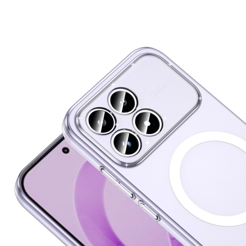 Xiaomi Poco F8 Pro Kamera Korumalı M-Safe Şarj Özellikli Şeffaf Zore London Sert PC Kapak - 3