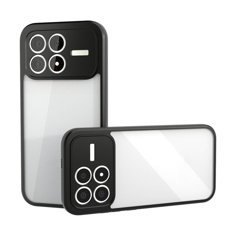 Xiaomi Poco F8 Pro Kılıf Kamera Korumalı Şeffaf Arka Yüzey Zore New Roll Kapak - 9