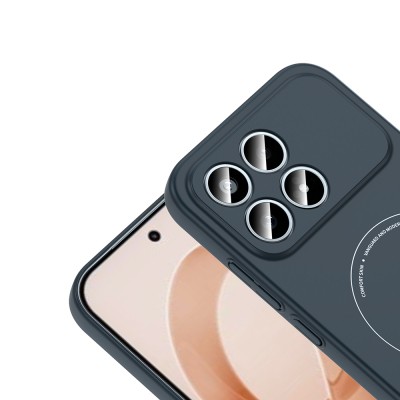 Xiaomi Poco F8 Pro Kılıf M-Safe Şarj Özellikli Kamera Korumalı Zore Elio Sert PC Kapak - 6