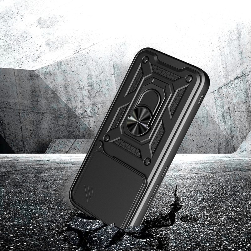Xiaomi Poco F8 Pro Kılıf Magnetik Standlı Kamera Korumalı Zore Sürgülü Vega Kapak - 3