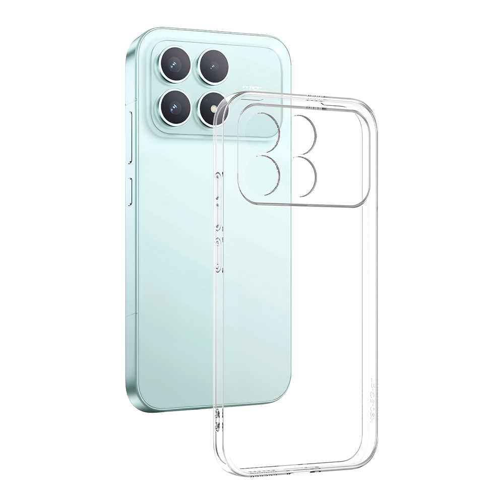 Xiaomi Poco F8 Pro Kılıf Zore Süper Silikon Kapak - Şeffaf