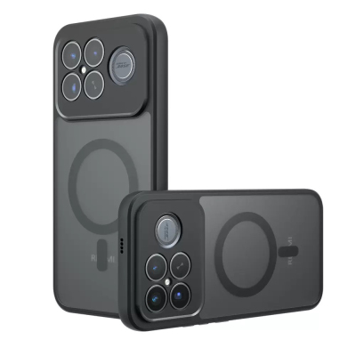 Xiaomi Poco F8 Ultra Kılıf M-Safe Şarj Özellikli Kamera Korumalı Zore Lunex Kapak - Zore