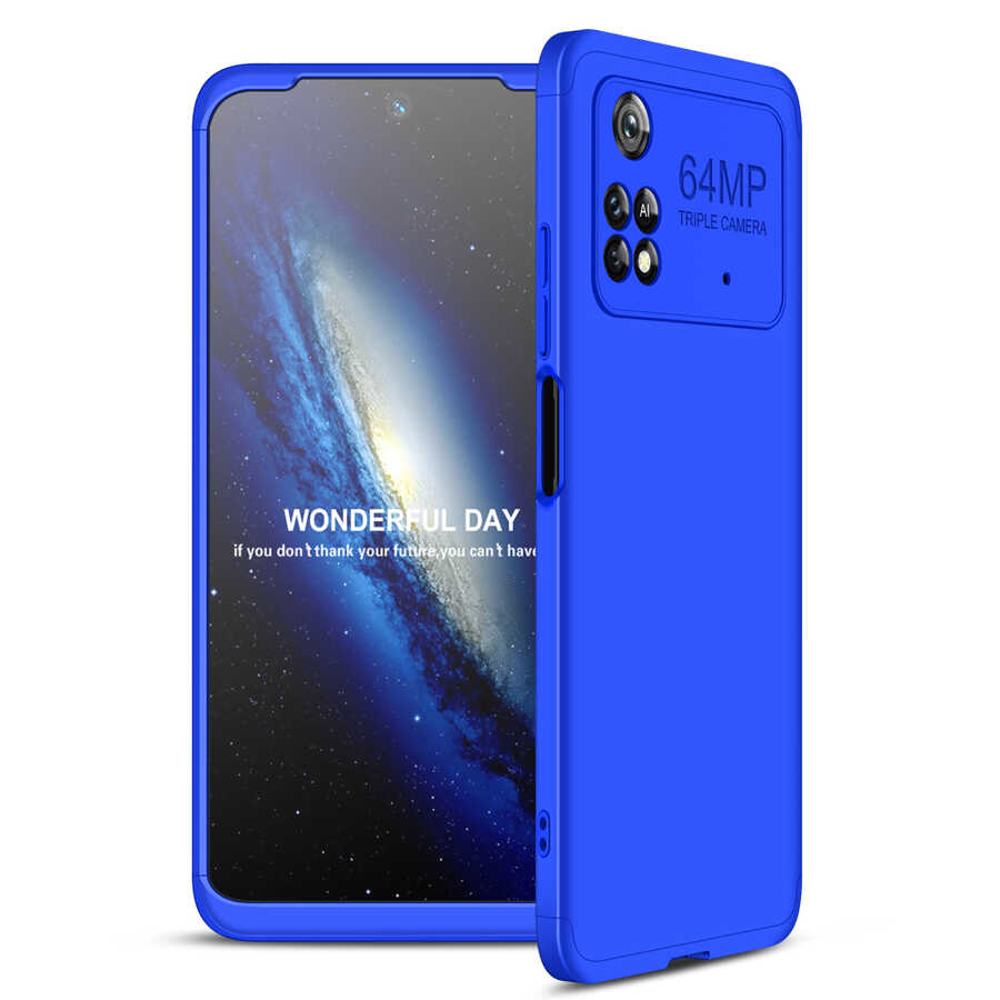 Xiaomi Poco M4 Pro 4G Kılıf Zore Ays Kapak - Mavi